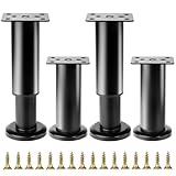 SZSIQI 4 Pcs Pied de Meuble Reglable 12-18 cm, Pied