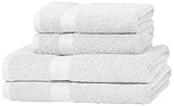 Amazon Basics Lot de 2 draps de bain et 2 serviettes
