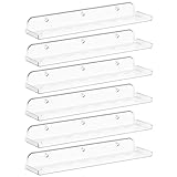 Lifewit Lot de 6 Etagere Murale en Plastique, 38 cm