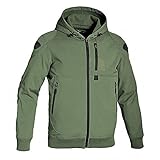 Jet Blouson Veste Moto Homme à Capuche Soft Shell blindé