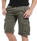 Kuson Hommes Shorts Bermudas Cargo Outdoor Coton Casual