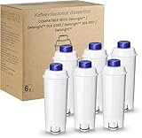 Mutital 6 Pcs Machine à Café Filtres pour Delonghi