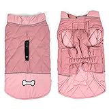 Idepet Manteau Coupe-Vent pour Chien Veste Chaude d'hiver,