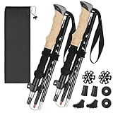 Gaethra Baton De Marche Pliable 110-130cm, Baton De