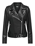 ONLY Faux Leather Biker Jacket Onlmille OTW Veste de