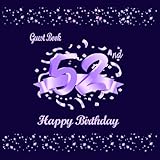 52nd Birthday Guest Book: 52 Birthday Decorations for