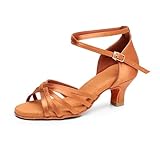 QUNUNOIRE-Chaussure de Danse Latine Femme Chaussure