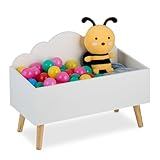 Relaxdays Coffre à Jouets en Forme de Nuage, HxLxP