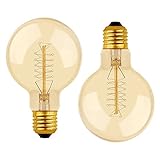 Ampoule Vintage Globe G80 E27 Dimmable 40W Blanc Chaud