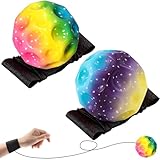 LUKIUP 2/4 pièces Balle de Retour Poignet, Balle avec