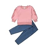 Carolilly Ensemble Enfant Fillette de 2 Pcs Sweat-Shirt