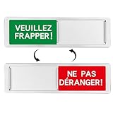 2 Pièces Panneau de Porte Panneau Acrylique Commutable,