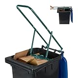 relaxdays Compacteur déchets, Poubelle, écraseur ordures,