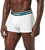 Lacoste Boxer - 5H3389 - Homme, Lot de 3, Noir (Noir/Blanc-Argent