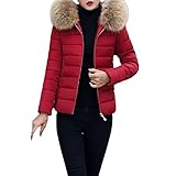 Parka Doudoune Hiver pour Femmes à Capuche Col De FourréE