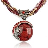 RIXERKOC Rétro Vintage Bohème Collier pour Femmes Filles