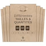 Wood LabPanneaux en bois contreplaqué bouleau 3 mm