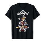 Disney Kingdom Hearts Group Shot Action Pose Logo T-Shirt