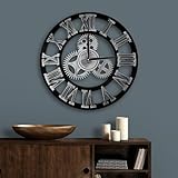 ALEEFOON Vintage Romains Silencieux Horloge Pendule