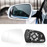 Altsbaos 1PCS Verre Rétroviseur Gauche Compatible avec