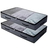 Sacs de rangement souples sous le lit avec 4 poignées