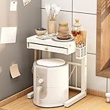 Étagère de boulanger de cuisine en métal avec tiroir,