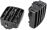 FINAO AUTOPARTS® - 2 GrilleS d´aération centrale noir