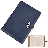 craspire Carnet de Notes A5 en Cuir Bleu de Prusse