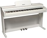 Woodbrass DP2 Piano Numérique Meuble Bluetooth Blanc,