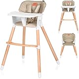 LIONELO Koen chaise haute bébé 2 en 1 pour enfant,