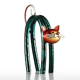 Tooarts Sculpture en Métal Petit Chat Moderne pour