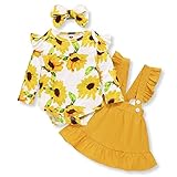 Amissz 3 PCs Bébé Fille Ensemble de Vêtement Robe Tenue