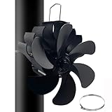 6 Pale Ventilateur Poele à Bois,Économie D'énergie