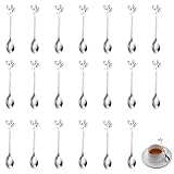 20PCS Cuillère À Café En Acier Inoxydable Argent, Petite