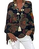 Tomwell Femmes Blouse Femmes Chemisier en Mousseline