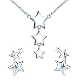 Yumilok Ensemble de bijoux collier et boucles d'oreilles,