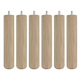 DUÉRMETE ONLINE Lot de 6 Pieds en Bois pour Base tapissée,