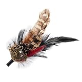 Épingle à plumes pour chapeau, épingle à plumes, broche