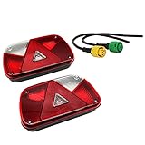 ETUKER 1 paire de feux arrière de remorque, feu arrière