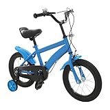 AOOUNGM Vélo pour Enfant de 14 Pouces réglable en Acier