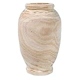 Ticarus Vase Decoratif Vase en Bois Massif pour Décoration