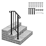 HOBBYZOO Rampe Escalier en Fer Forgé - 1 marches, Hauteur