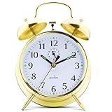 Acctim Saxon - Grand réveil à Double Cloche cuivre