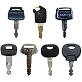 BAAQII 7x Clés de Rechange pour CAT Caterpillar Hitachi