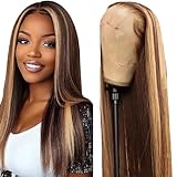 Shoaiye 13x4 Human Hair Wig Straight Lace Frontal Perruque