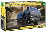 Zvezda 500783697-1:35 Kamaz 5350 Mustang Kit de Construction