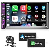 DYWSWINN Autoradio Double DIN avec écran Carplay Android