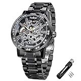 Winner Montre squelette mécanique manuelle rétro avec