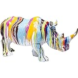 Kare Design Figurine décorative Rhino Colore, Multicolore,