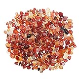 YiYa Rouge Pierre d'agate Gravier Pierres Précieuses